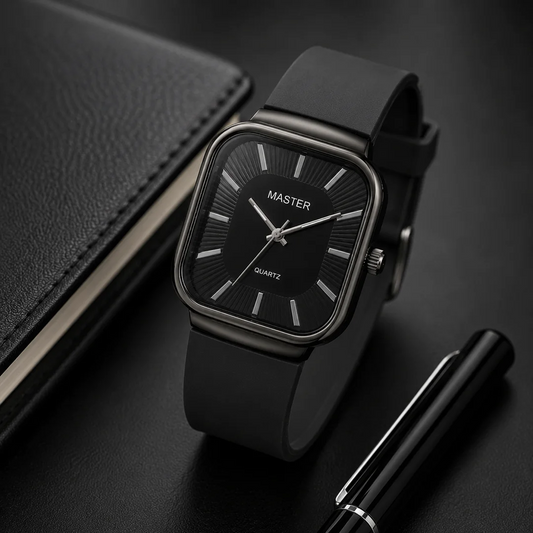 Master Quartz Silicon Strap Watch – Premium Everyday Timepiece
