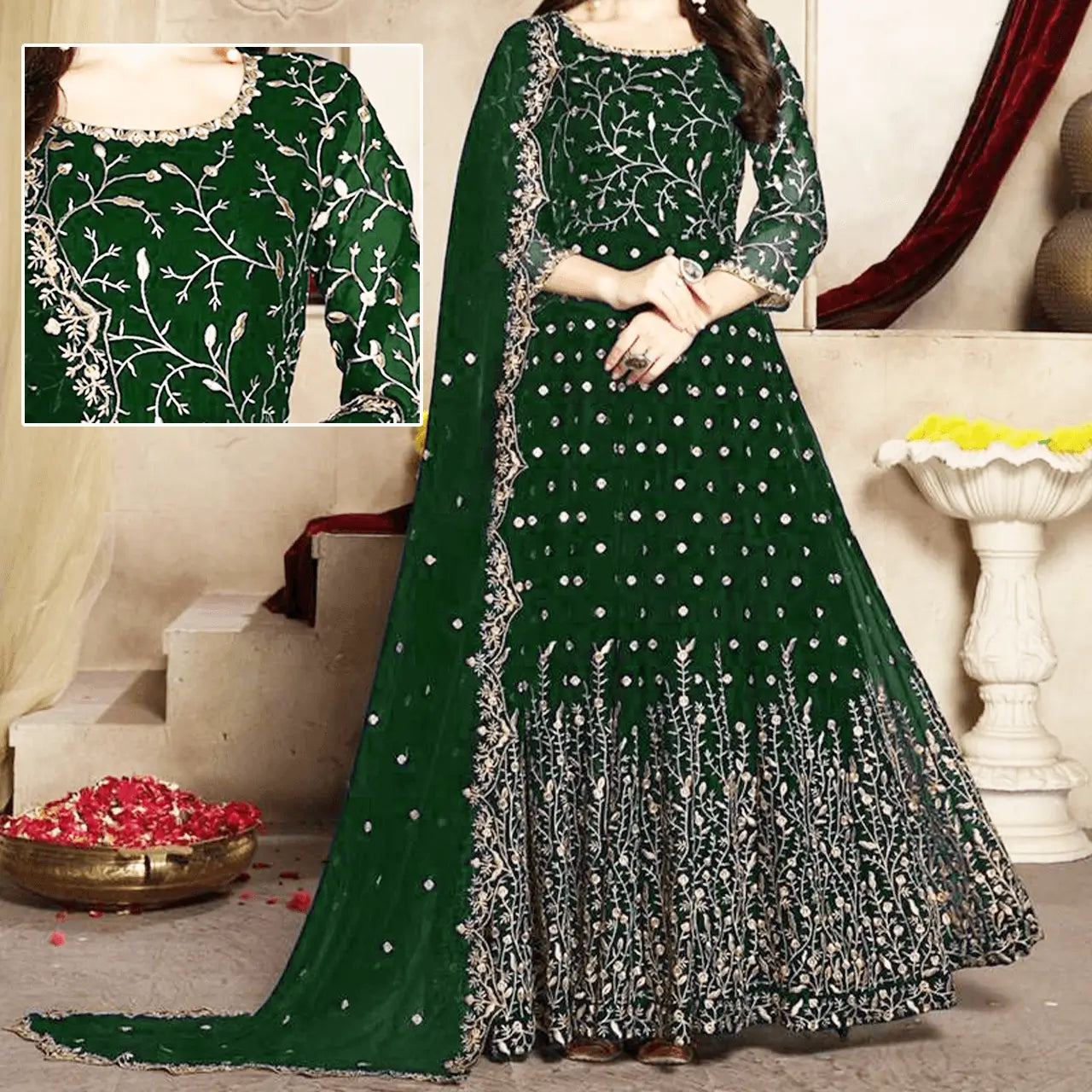 Chiffon Maxi MH-001 – Stylish Party & Celebration Outfit