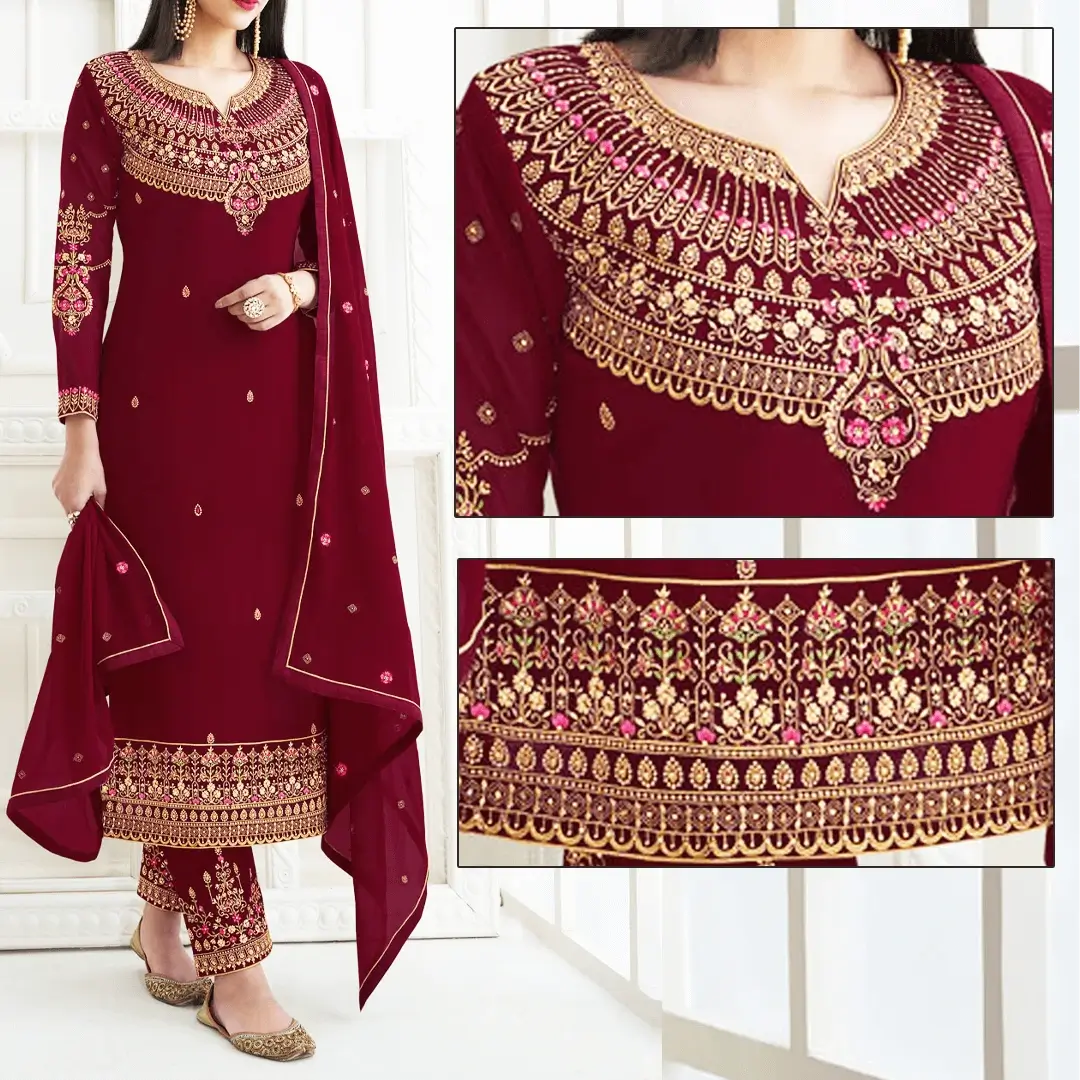 Chiffon Dress MH-028 – Stylish Party & Celebration Outfit