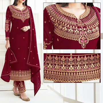 Chiffon Dress MH-028 – Stylish Party & Celebration Outfit