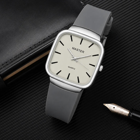 Master Quartz Silicon Strap Watch – Premium Everyday Timepiece
