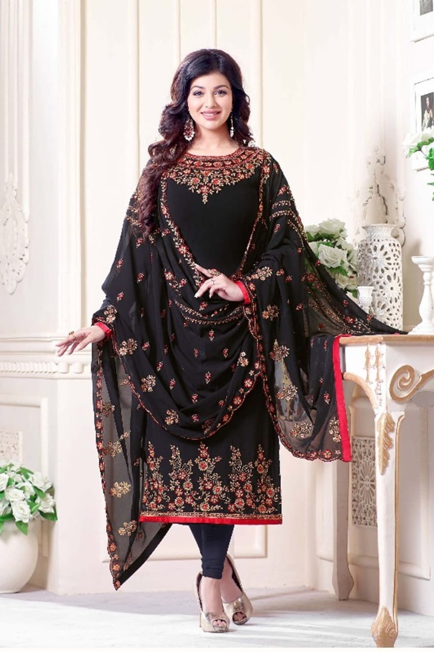 Black Embroidered Suit MH-808