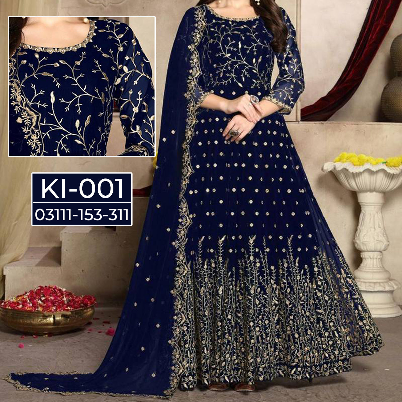 Chiffon Maxi MH-001 – Stylish Party & Celebration Outfit