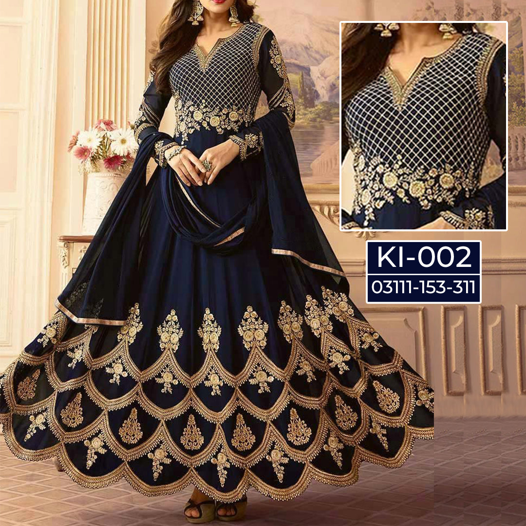 Maroon Chiffon Frock Code MH-016 – Stylish Party & Celebration Outfit