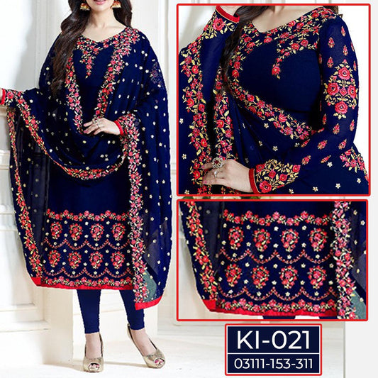 Chiffon Dress MH-039 – Stylish Party & Celebration Outfit