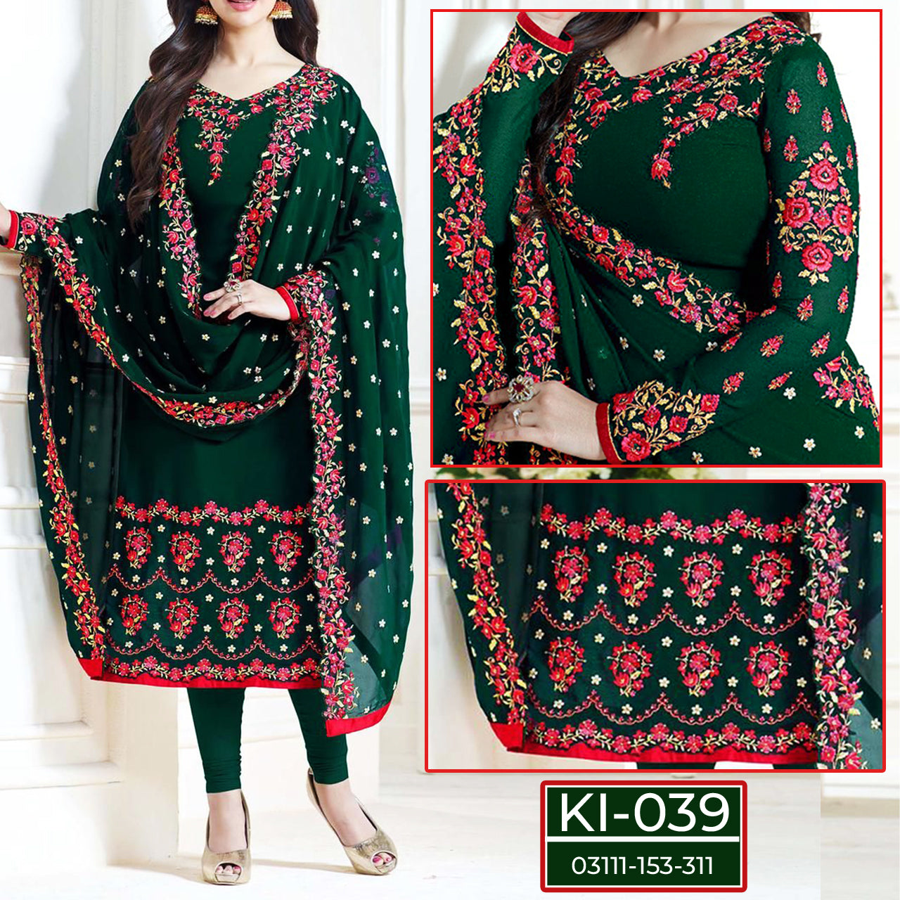 Chiffon Dress MH-039 – Stylish Party & Celebration Outfit