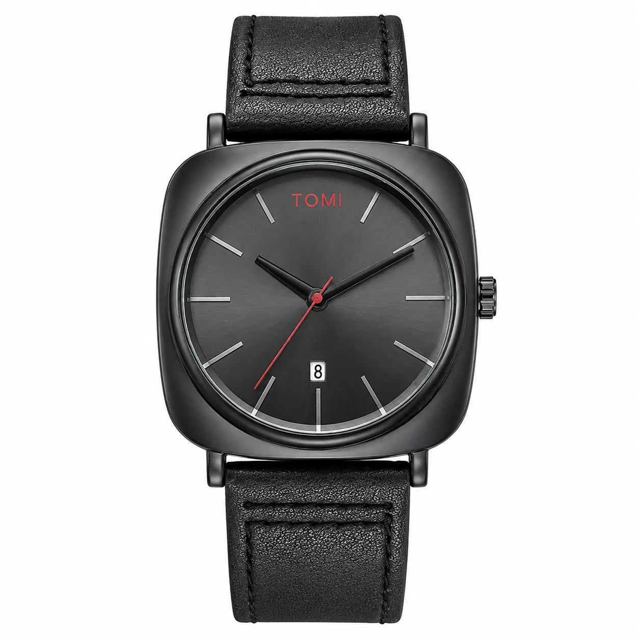 TOMI Quartz Date Business Class Strap Watch