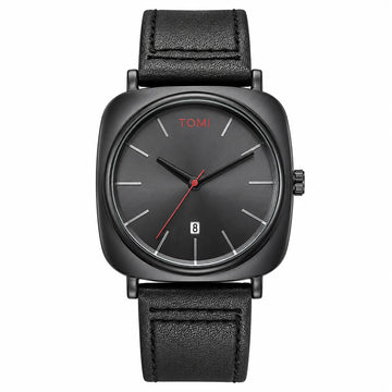 TOMI Quartz Date Business Class Strap Watch